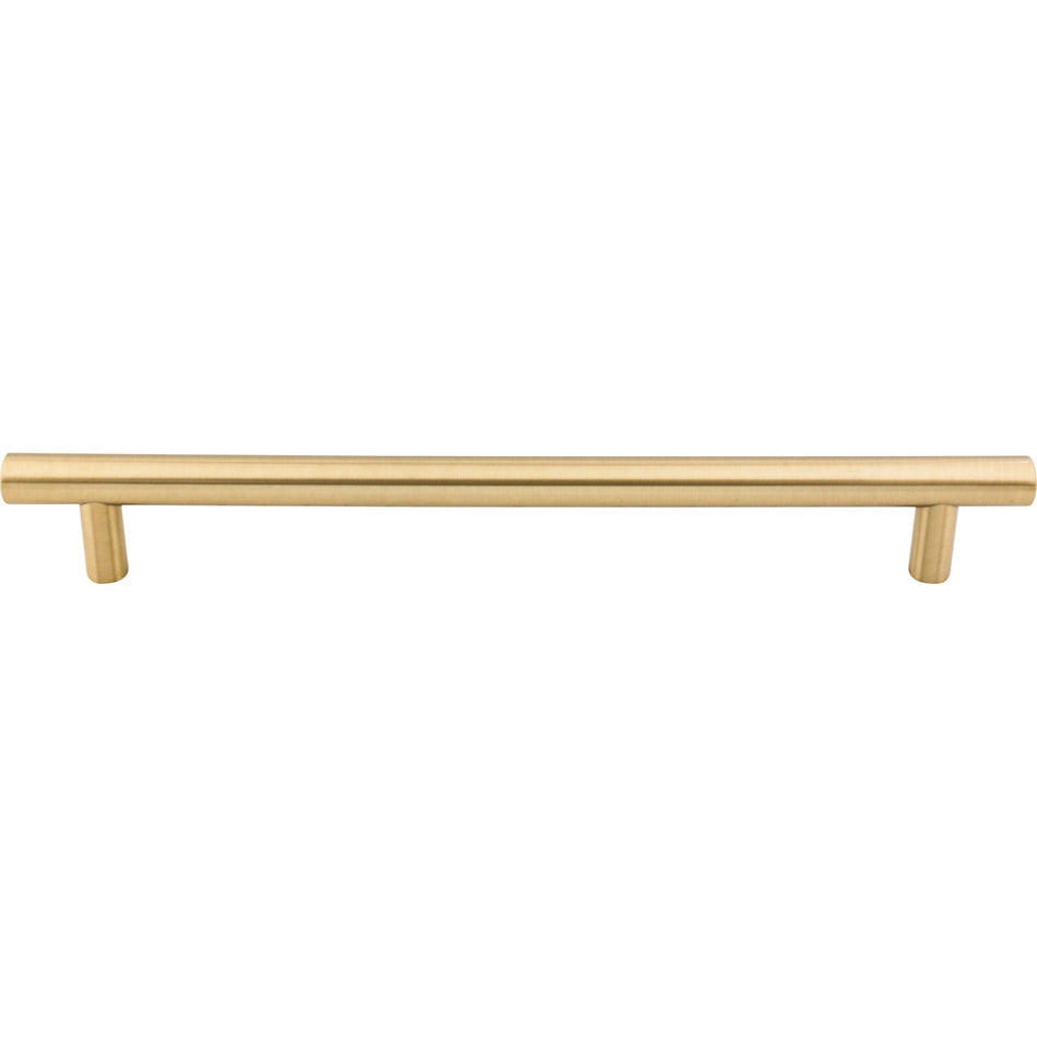 Top Knobs M2430: 18" cc Hopewell Round Bar Appliance Pull - Honey Bronze