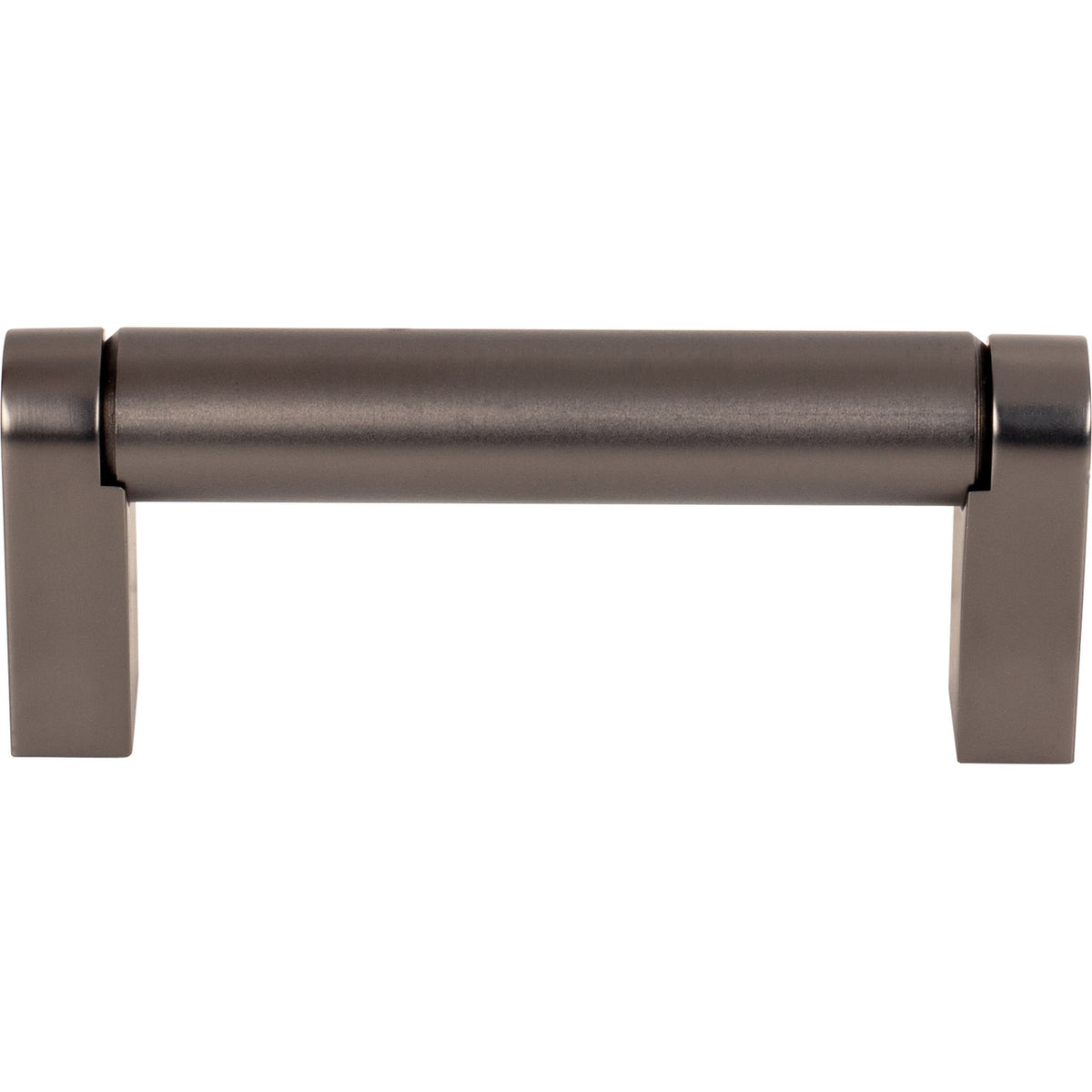 Top Knobs M2433: 3" cc Pennington Round Bar Cabinet Pull - Ash Gray