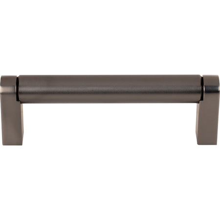 Top Knobs M2434: 3-3/4" cc Pennington Round Bar Cabinet Pull - Ash Gray