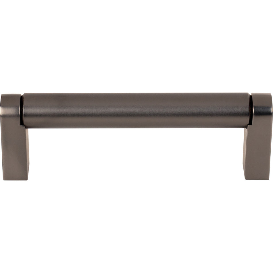 Top Knobs M2434: 3-3/4" cc Pennington Round Bar Cabinet Pull - Ash Gray