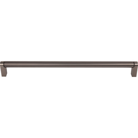 Top Knobs M2438: 11-11/32" cc Pennington Round Bar Cabinet Pull - Ash Gray