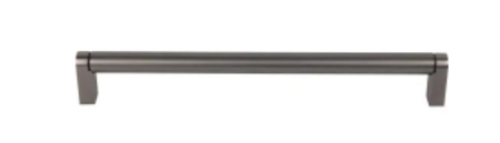 Top Knobs M2441: 26-15/32" cc Pennington Round Bar Cabinet Pull - Ash Gray