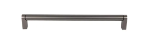 Top Knobs M2441: 26-15/32" cc Pennington Round Bar Cabinet Pull - Ash Gray
