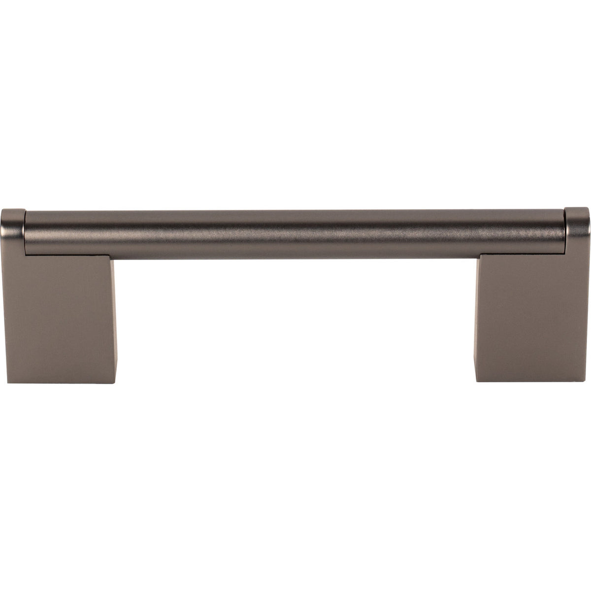 Top Knobs M2444: 3-3/4" cc Princetonian Round Bar Cabinet Pull - Ash Gray