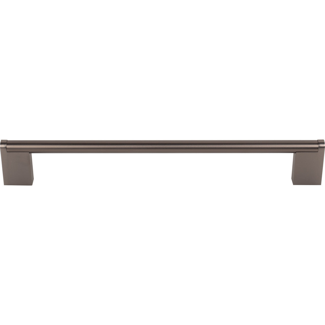 Top Knobs M2447: 8-13/16" cc Princetonian Round Bar Cabinet Pull - Ash Gray