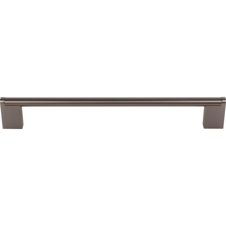 Top Knobs M2447: 8-13/16" cc Princetonian Round Bar Cabinet Pull - Ash Gray