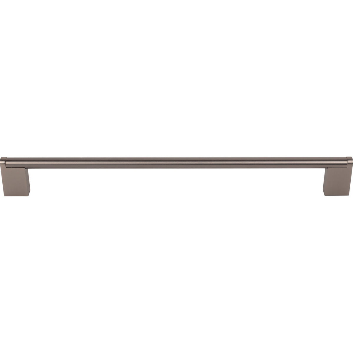 Top Knobs M2448: 11-11/32" cc Princetonian Round Bar Cabinet Pull - Ash Gray
