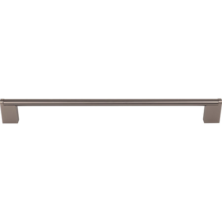Top Knobs M2448: 11-11/32" cc Princetonian Round Bar Cabinet Pull - Ash Gray