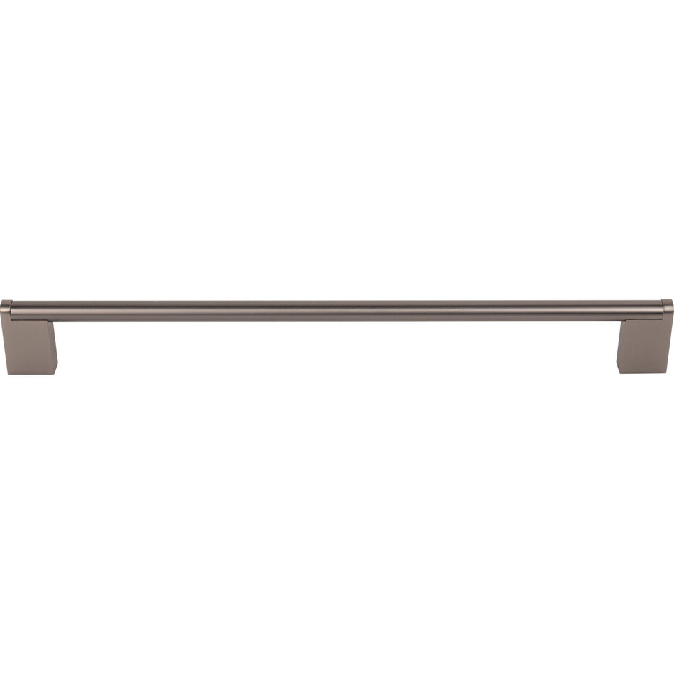 Top Knobs M2448: 11-11/32" cc Princetonian Round Bar Cabinet Pull - Ash Gray