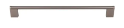 Top Knobs M2450: 18-7/8" cc Princetonian Round Bar Cabinet Pull - Ash Gray