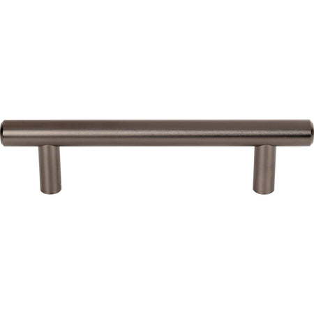 Top Knobs M2452: 3-3/4" cc Hopewell Round Bar Cabinet Pull - Ash Gray