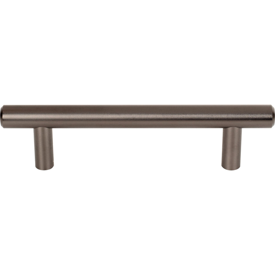 Top Knobs M2452: 3-3/4" cc Hopewell Round Bar Cabinet Pull - Ash Gray