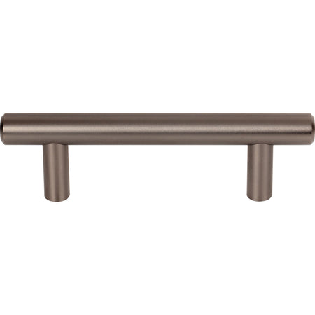 Top Knobs M2453: 3" cc Hopewell Round Bar Cabinet Pull - Ash Gray