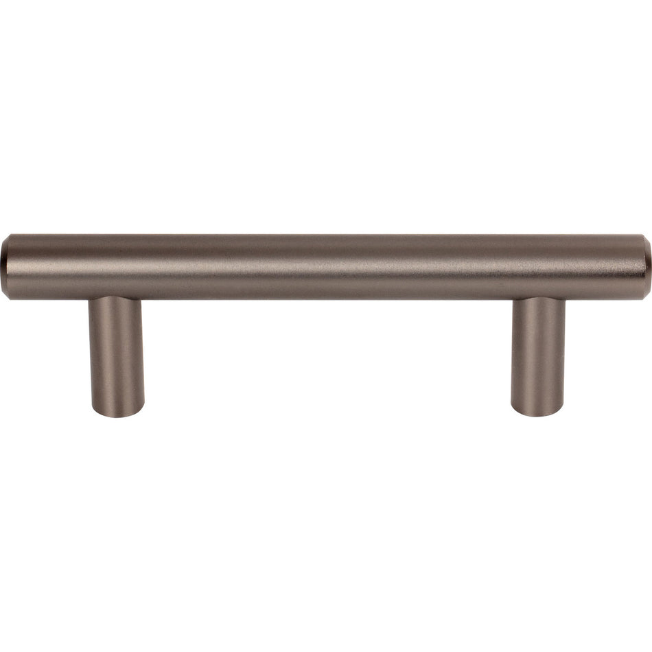 Top Knobs M2453: 3" cc Hopewell Round Bar Cabinet Pull - Ash Gray