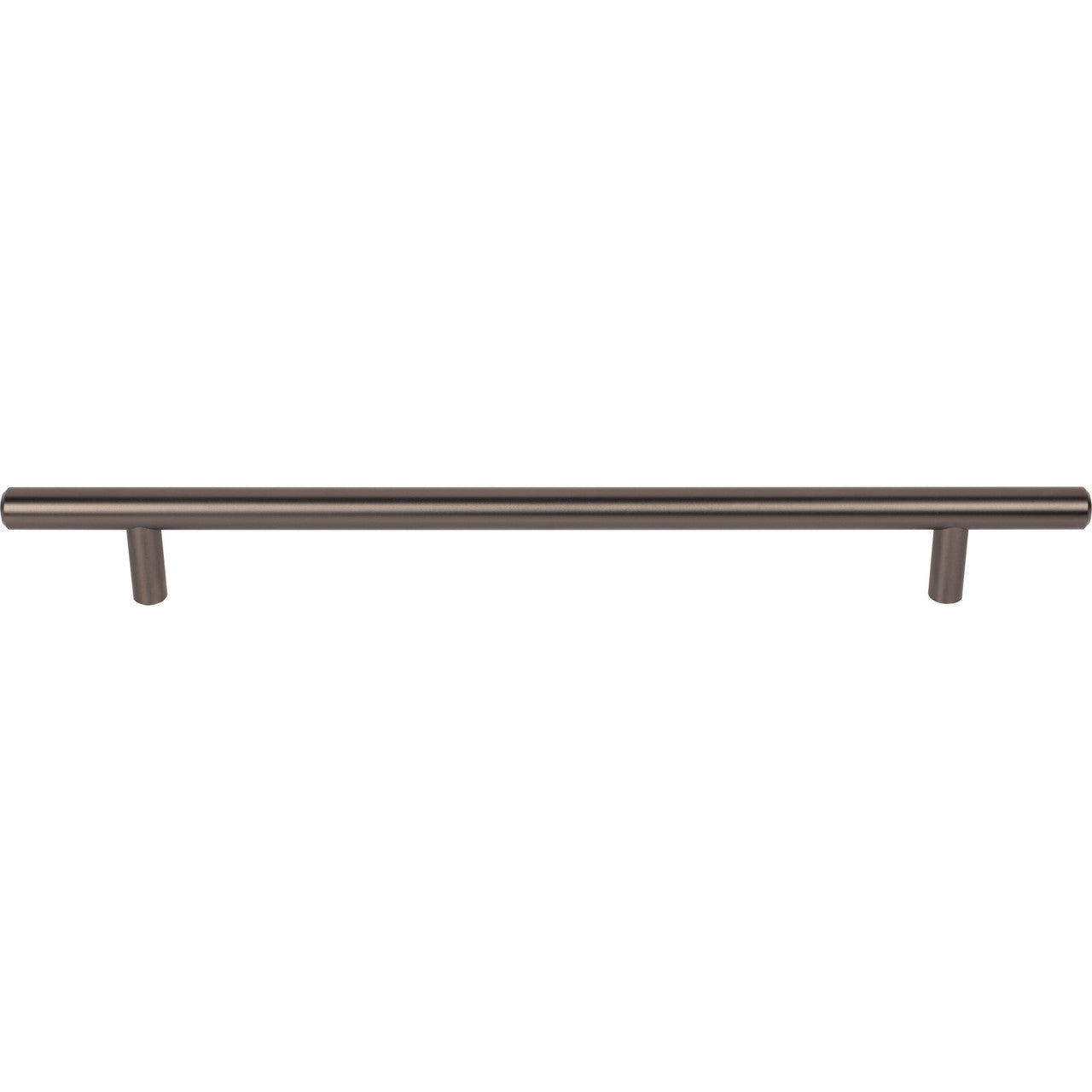 Top Knobs M2456: 8-13/16" cc Hopewell Round Bar Cabinet Pull - Ash Gray