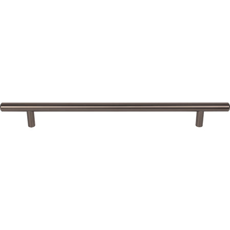 Top Knobs M2456: 8-13/16" cc Hopewell Round Bar Cabinet Pull - Ash Gray