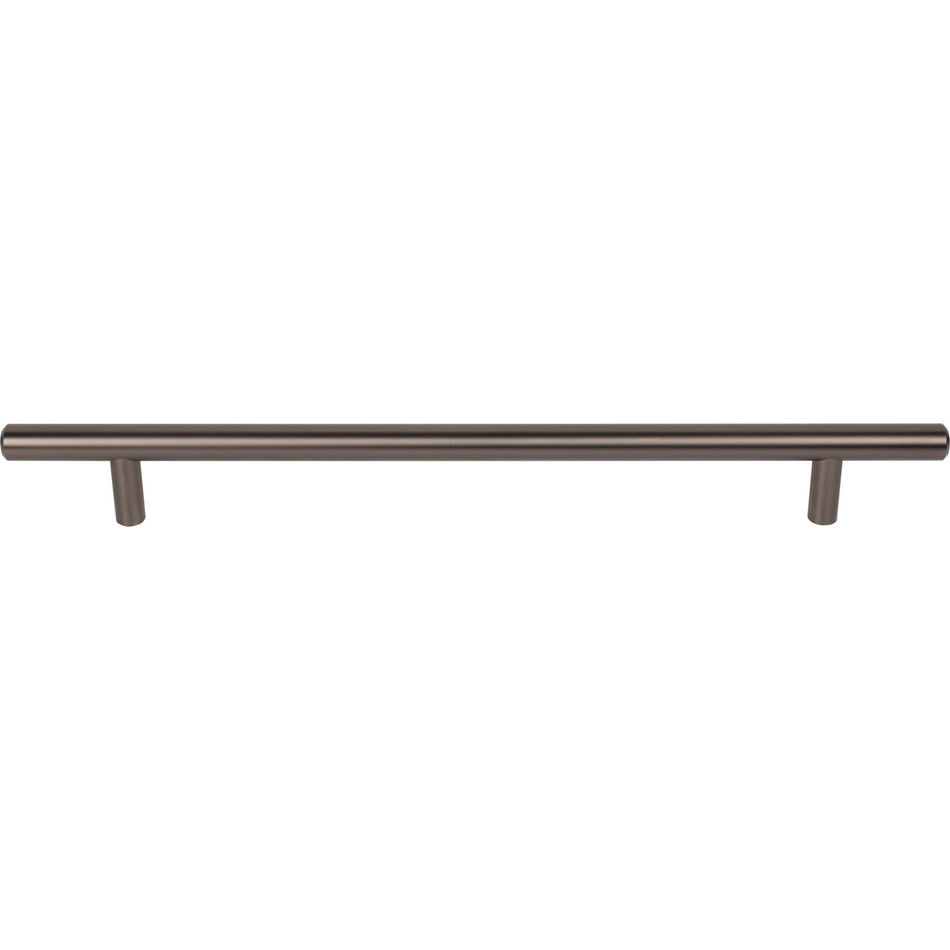 Top Knobs M2456: 8-13/16" cc Hopewell Round Bar Cabinet Pull - Ash Gray