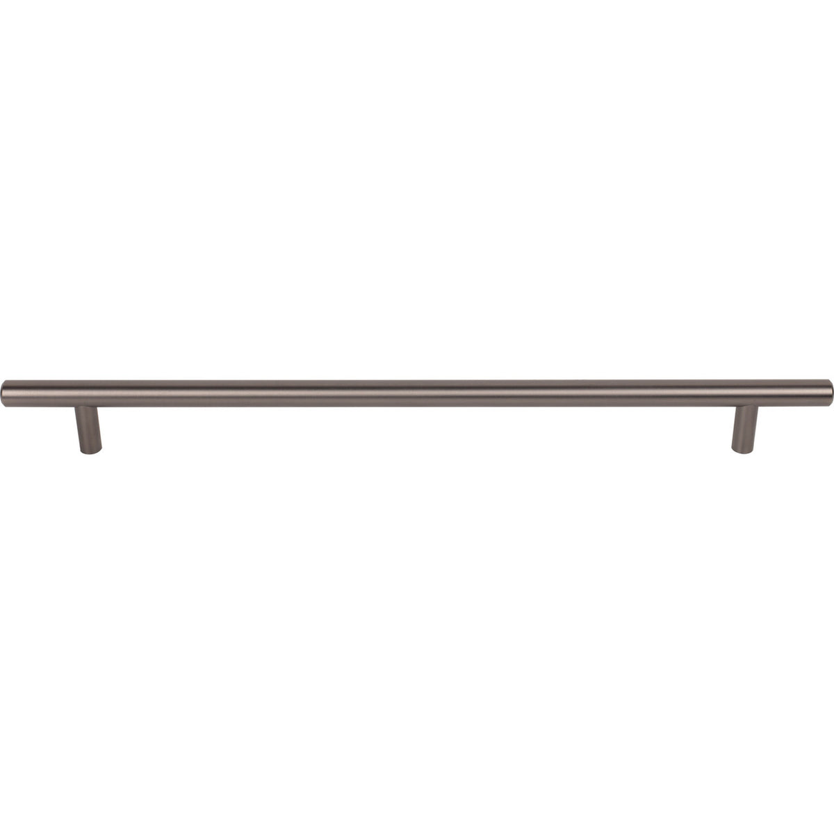 Top Knobs M2457: 11-11/32" cc Hopewell Round Bar Cabinet Pull - Ash Gray