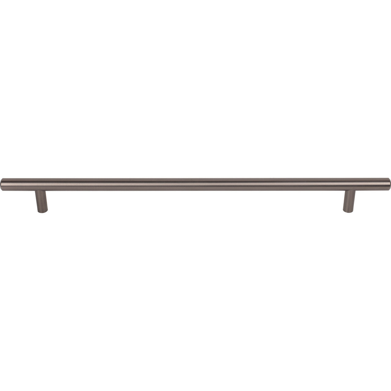 Top Knobs M2457: 11-11/32" cc Hopewell Round Bar Cabinet Pull - Ash Gray