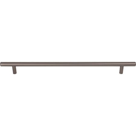 Top Knobs M2457: 11-11/32" cc Hopewell Round Bar Cabinet Pull - Ash Gray