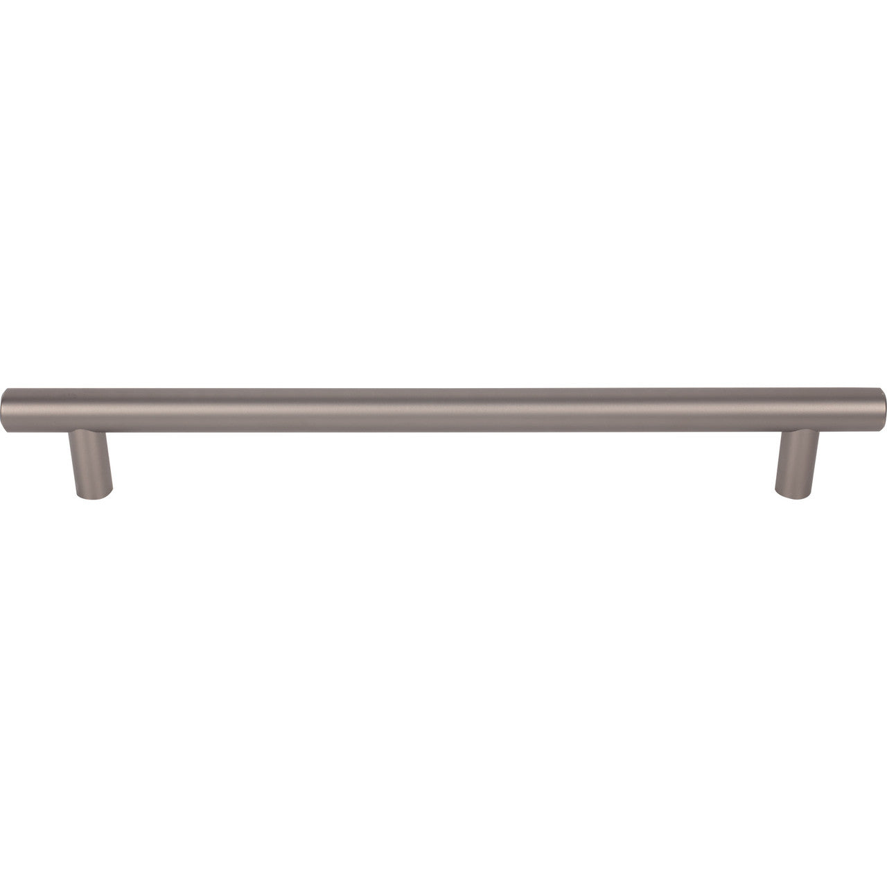 Top Knobs M2462: 12" cc Hopewell Round Bar Appliance Pull - Ash Gray