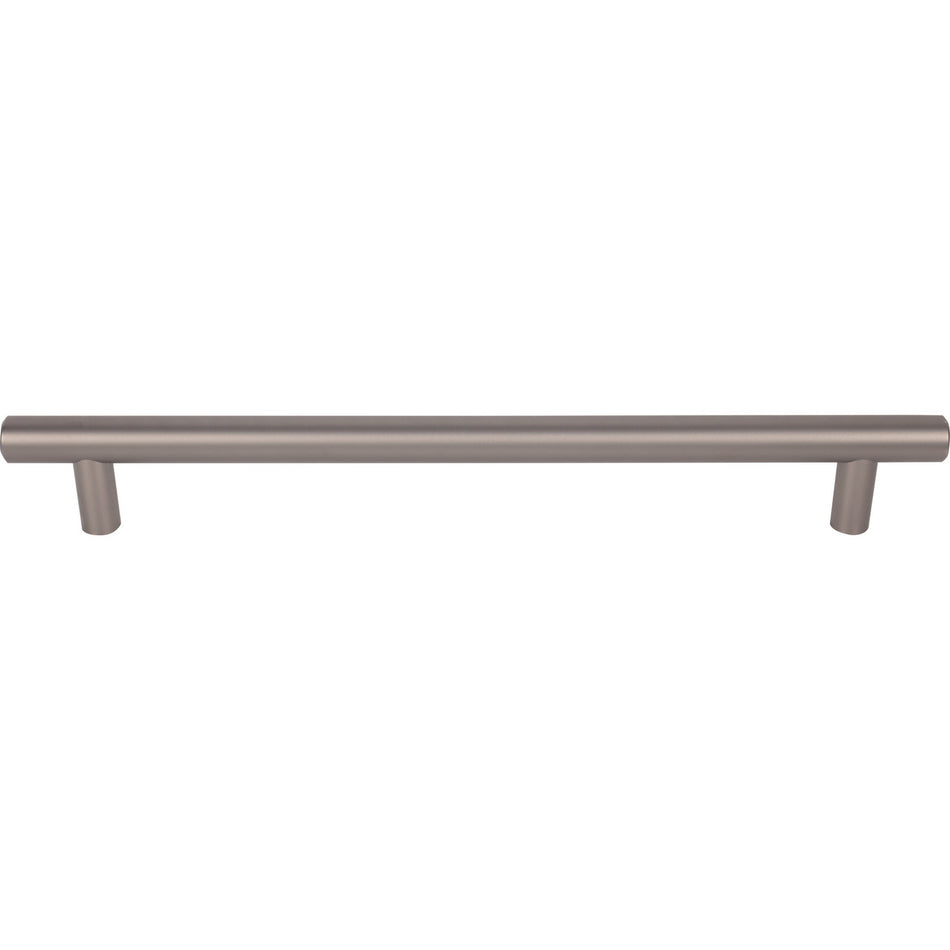 Top Knobs M2462: 12" cc Hopewell Round Bar Appliance Pull - Ash Gray
