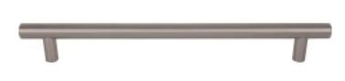 Top Knobs M2463: 18" cc Hopewell Round Bar Appliance Pull - Ash Gray