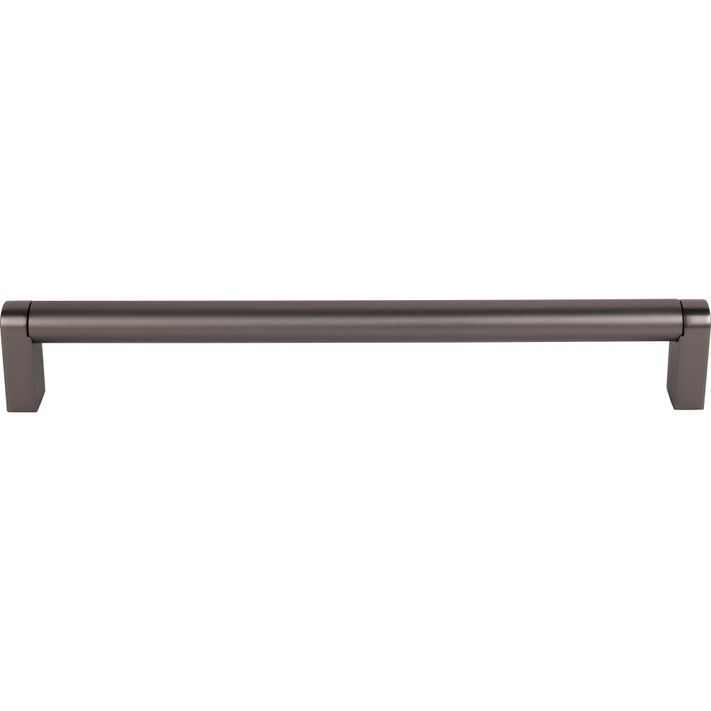 Top Knobs M2470: 12" cc Pennington Round Bar Appliance Pull - Ash Gray