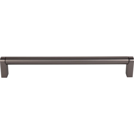Top Knobs M2470: 12" cc Pennington Round Bar Appliance Pull - Ash Gray