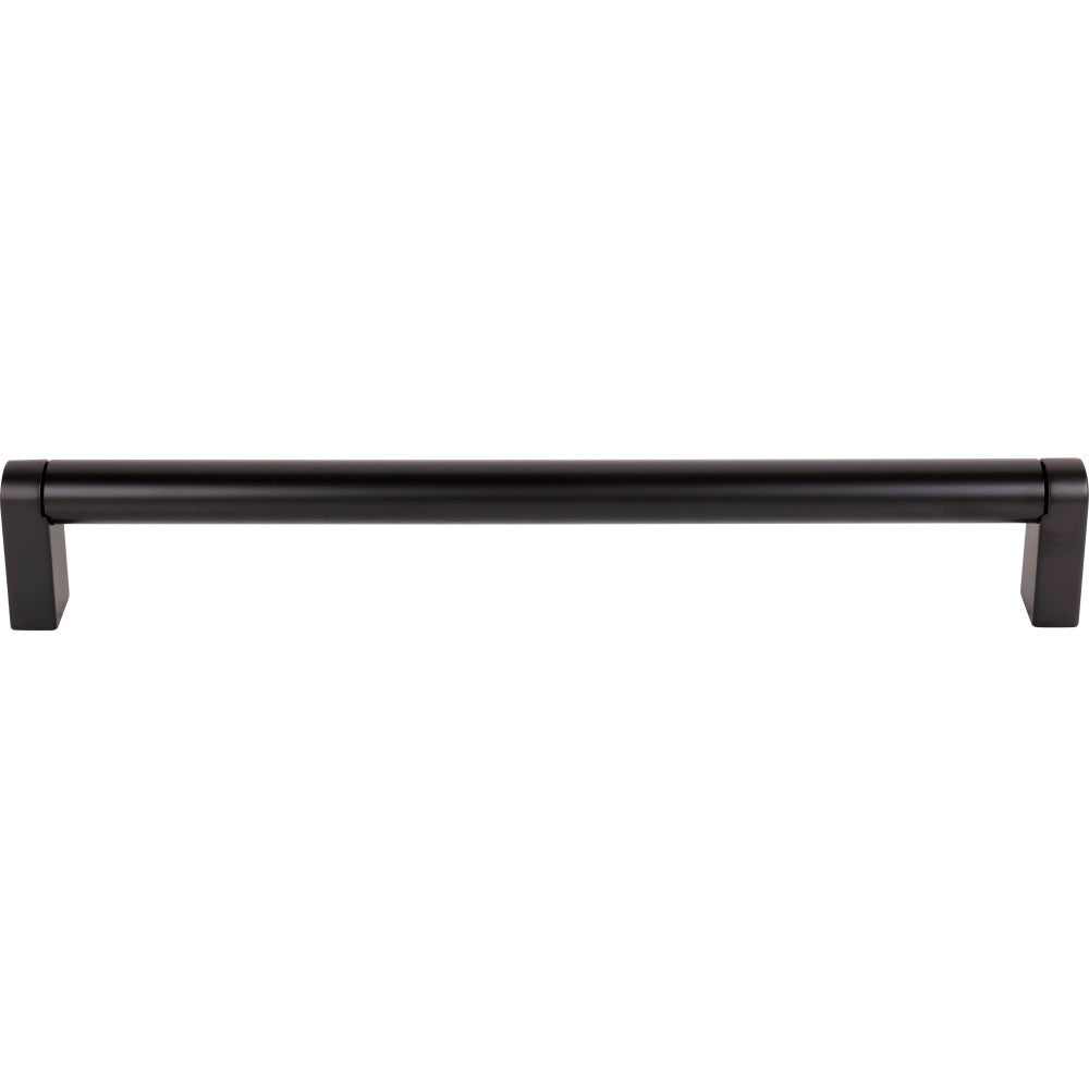 Top Knobs M2474: 12" cc Pennington Round Bar Appliance Pull - Flat Black