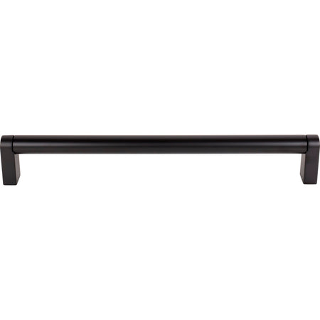 Top Knobs M2474: 12" cc Pennington Round Bar Appliance Pull - Flat Black