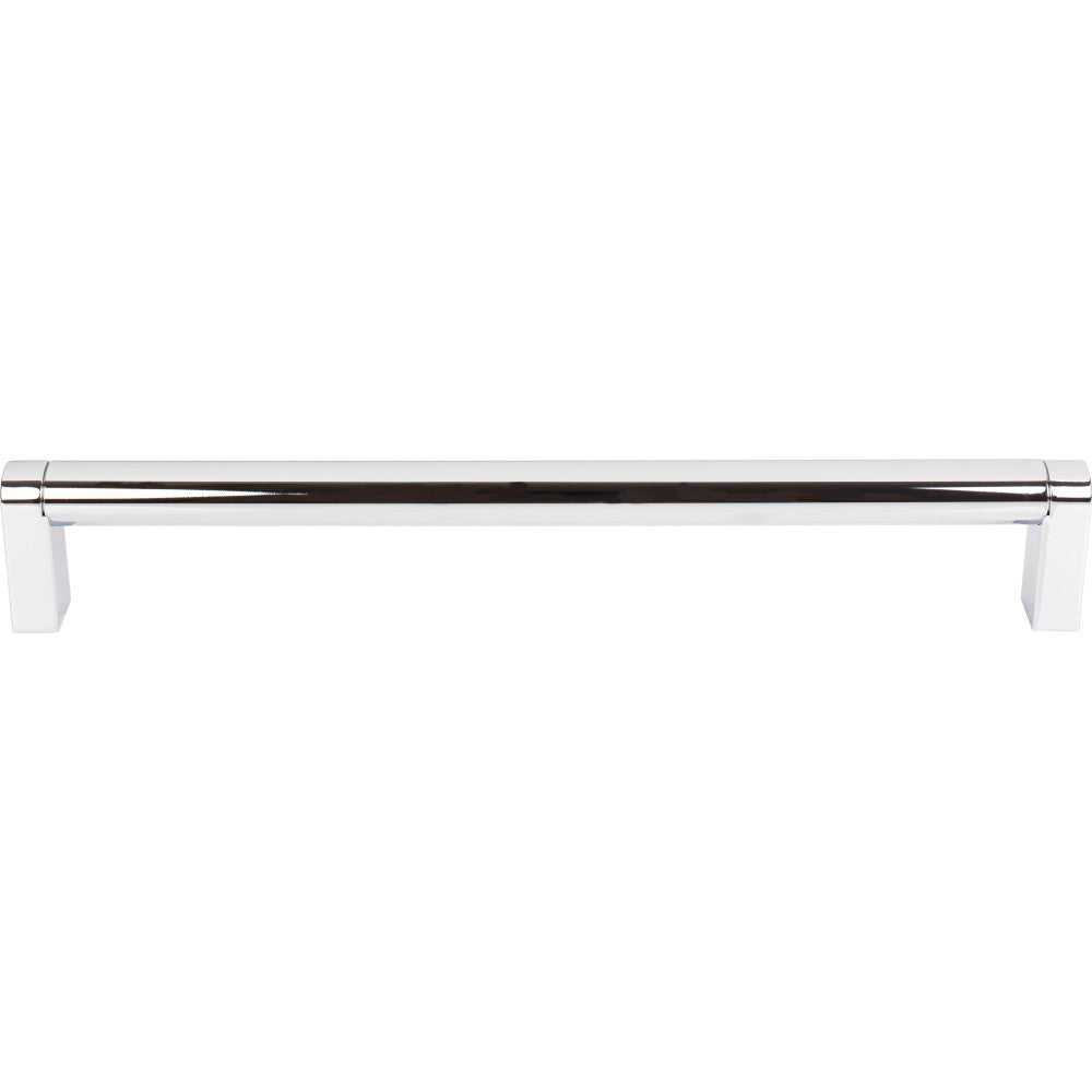 Top Knobs M2490: 12" cc Pennington Round Bar Appliance Pull - Polished Chrome