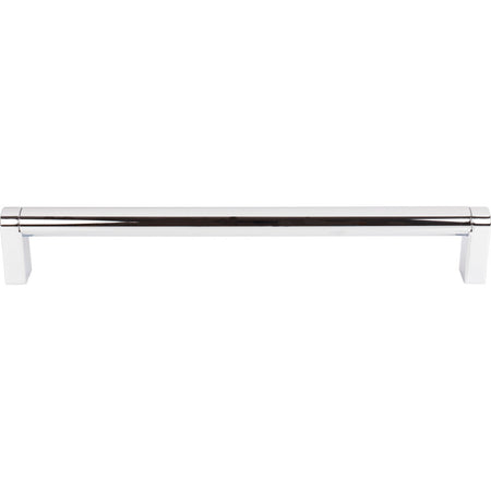 Top Knobs M2490: 12" cc Pennington Round Bar Appliance Pull - Polished Chrome