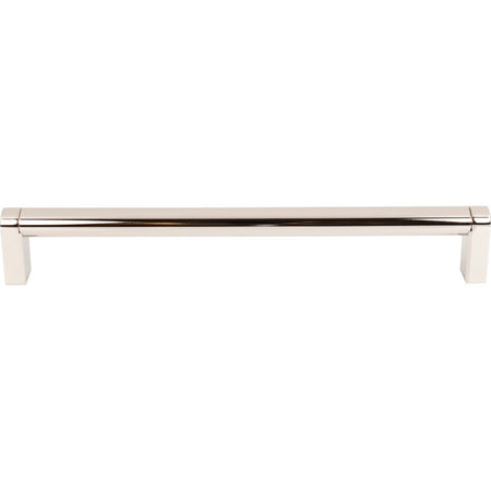 Top Knobs M2494: 12" cc Pennington Round Bar Appliance Pull - Polished Nickel