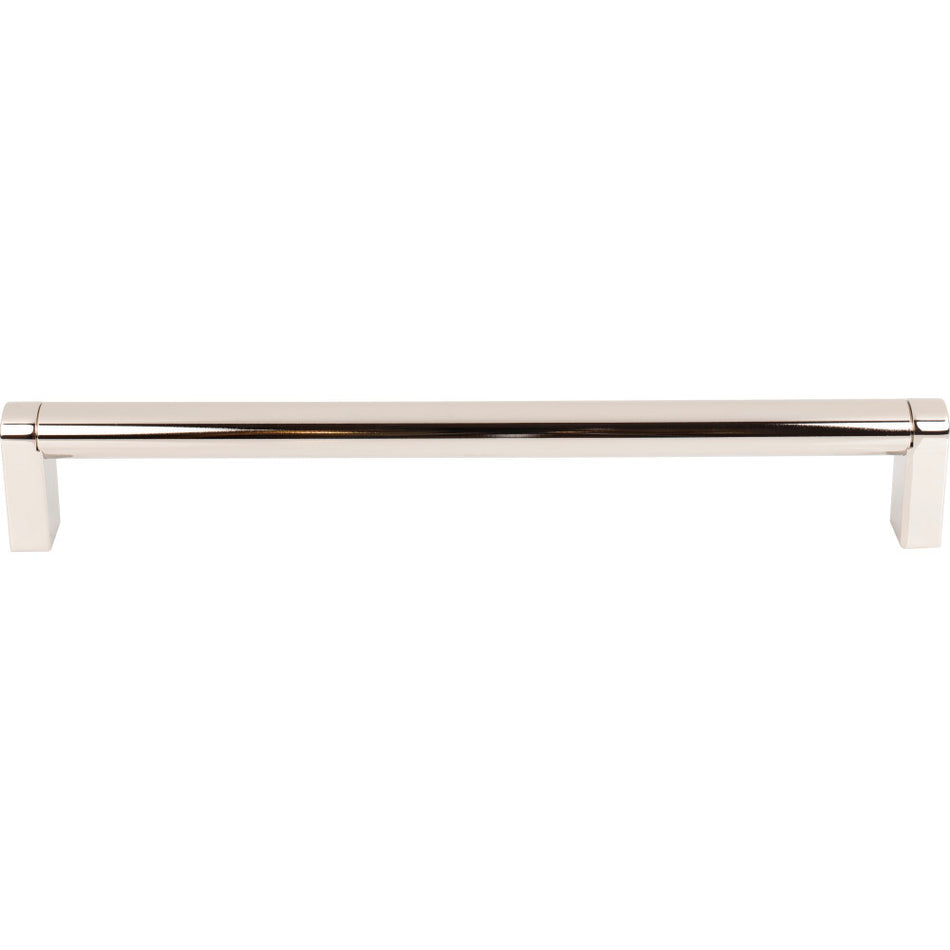 Top Knobs M2494: 12" cc Pennington Round Bar Appliance Pull - Polished Nickel