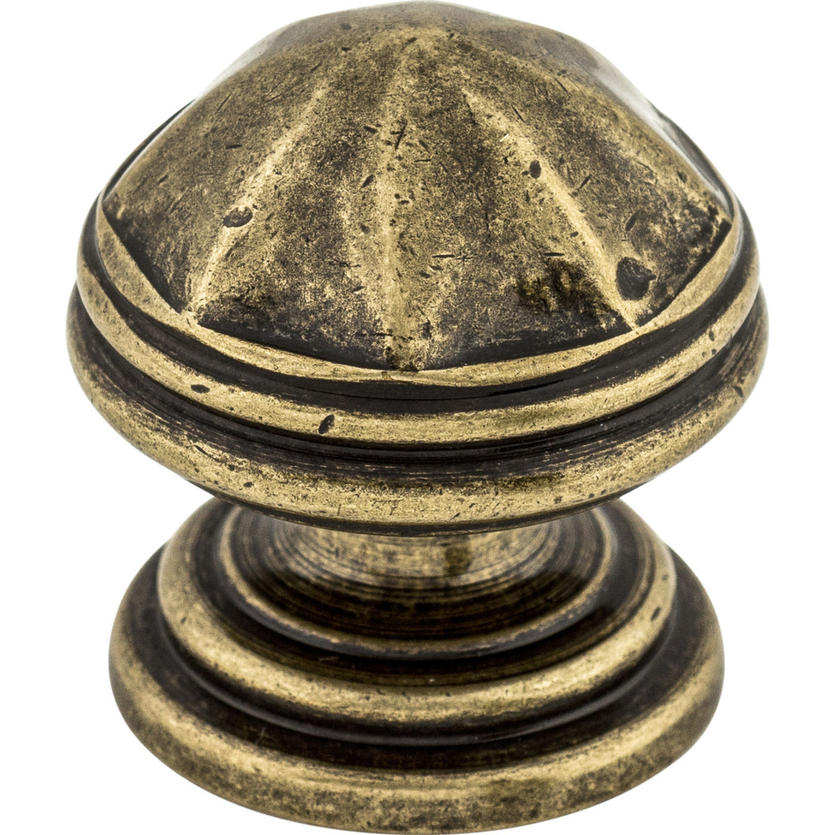 Top Knobs M24: 1-1/4" London Round Cabinet Knob - German Bronze