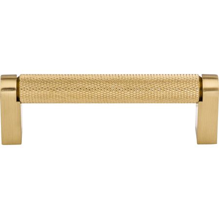 Top Knobs M2601: 3-3/4" cc Amwell Round Bar Cabinet Pull - Honey Bronze