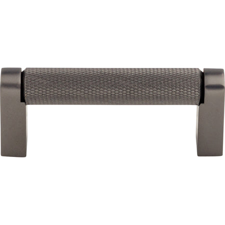 Top Knobs M2614: 3" cc Amwell Round Bar Cabinet Pull - Ash Gray