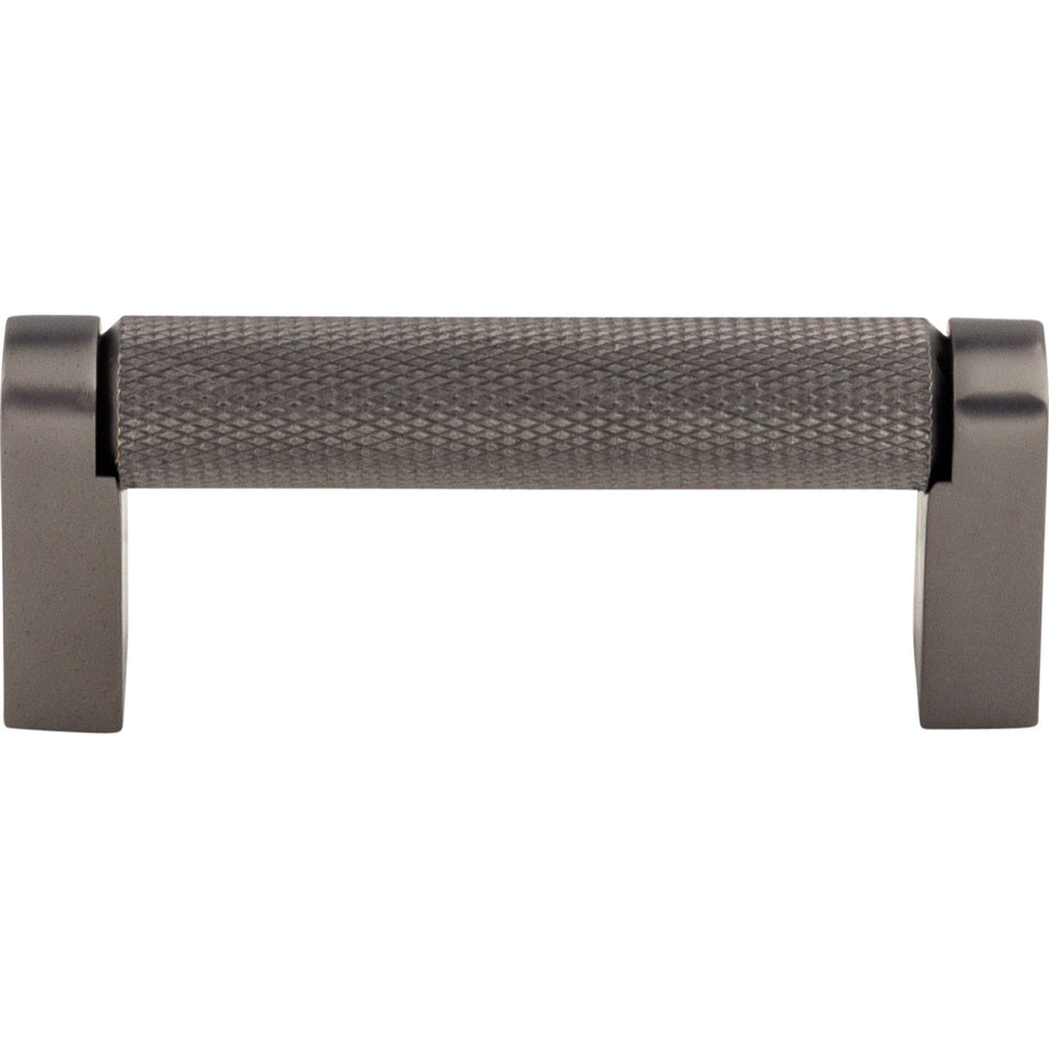 Top Knobs M2614: 3" cc Amwell Round Bar Cabinet Pull - Ash Gray