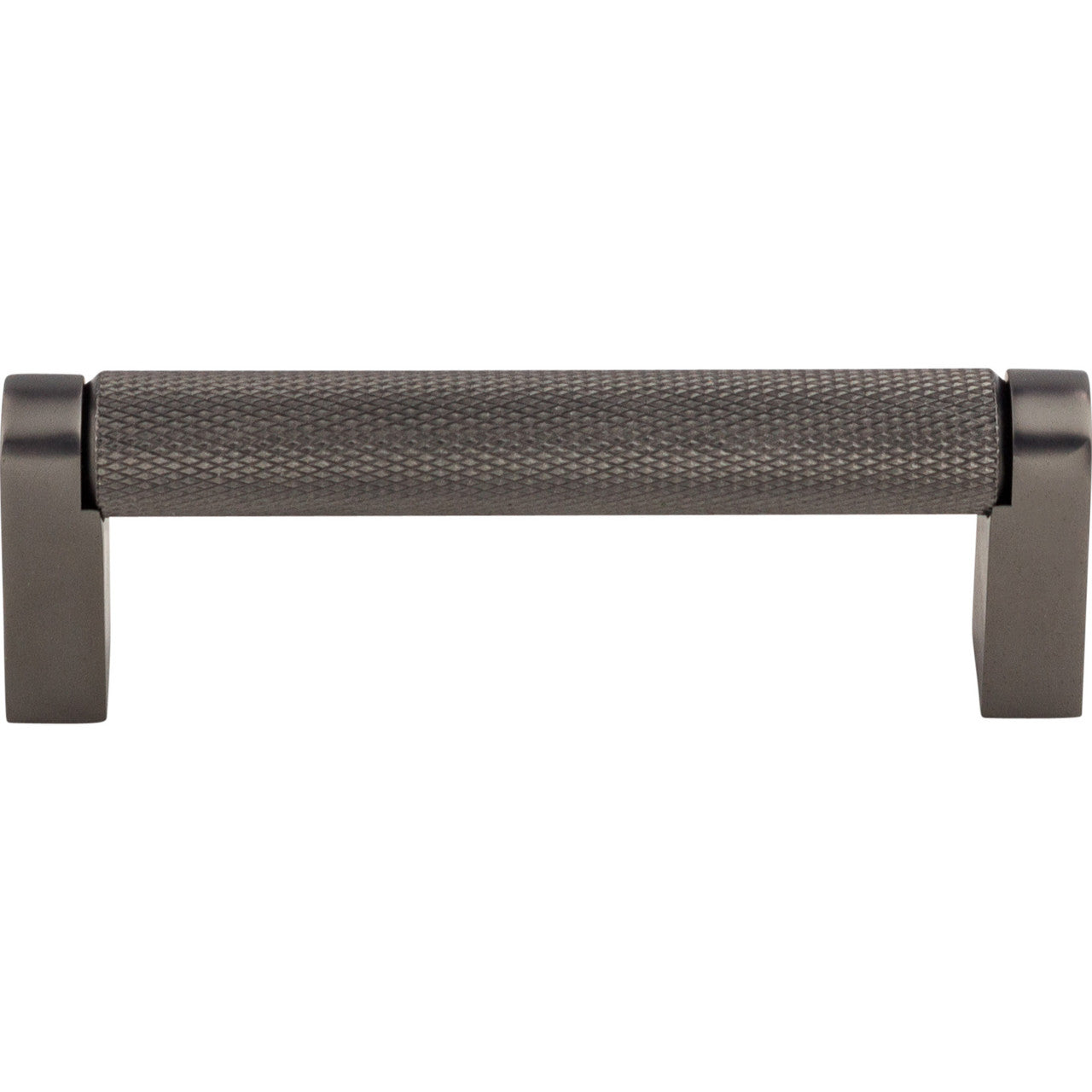Top Knobs M2615: 3-3/4" cc Amwell Round Bar Cabinet Pull - Ash Gray
