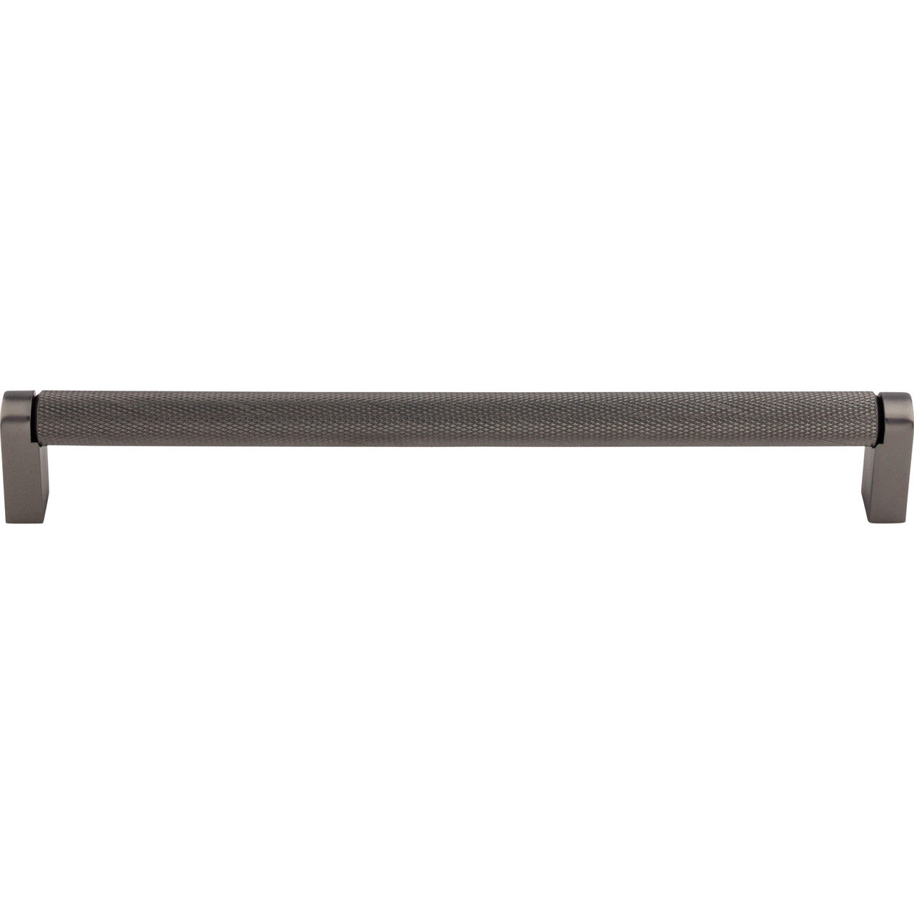 Top Knobs M2618: 8-13/16" cc Amwell Round Bar Cabinet Pull - Ash Gray