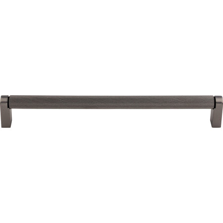 Top Knobs M2618: 8-13/16" cc Amwell Round Bar Cabinet Pull - Ash Gray