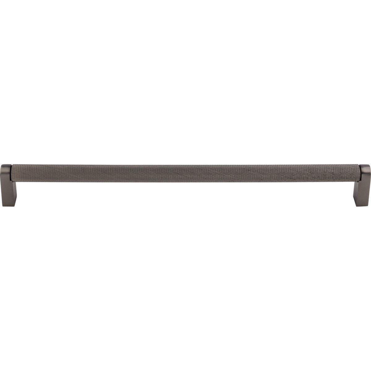 Top Knobs M2627: 30" cc Amwell Round Bar Appliance Pull - Ash Gray