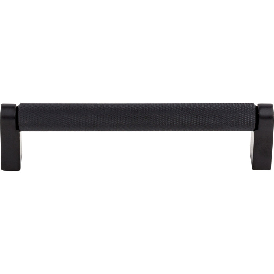 Top Knobs M2630: 5-1/16" cc Amwell Round Bar Cabinet Pull - Flat Black
