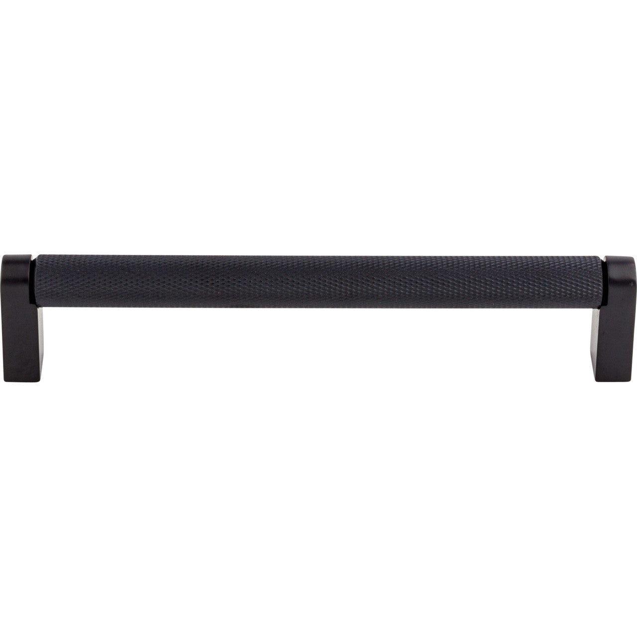 Top Knobs M2631: 6-5/16" cc Amwell Round Bar Cabinet Pull - Flat Black