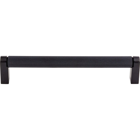 Top Knobs M2631: 6-5/16" cc Amwell Round Bar Cabinet Pull - Flat Black