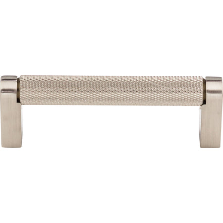 Top Knobs M2643: 3-3/4" cc Amwell Round Bar Cabinet Pull - Brushed Satin Nickel