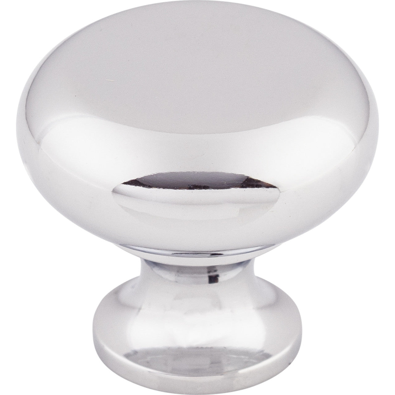 Top Knobs M270: 1-1/4" Somerset II Flat Faced Cabinet Knob - Polished Chrome
