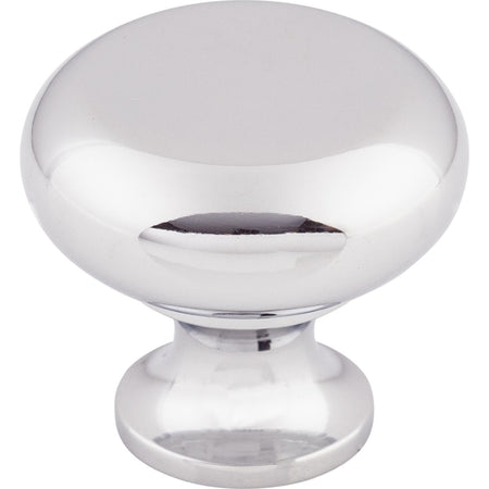 Top Knobs M270: 1-1/4" Somerset II Flat Faced Cabinet Knob - Polished Chrome