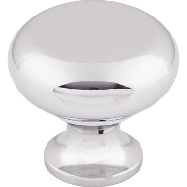 Top Knobs M270: 1-1/4" Somerset II Flat Faced Cabinet Knob - Polished Chrome